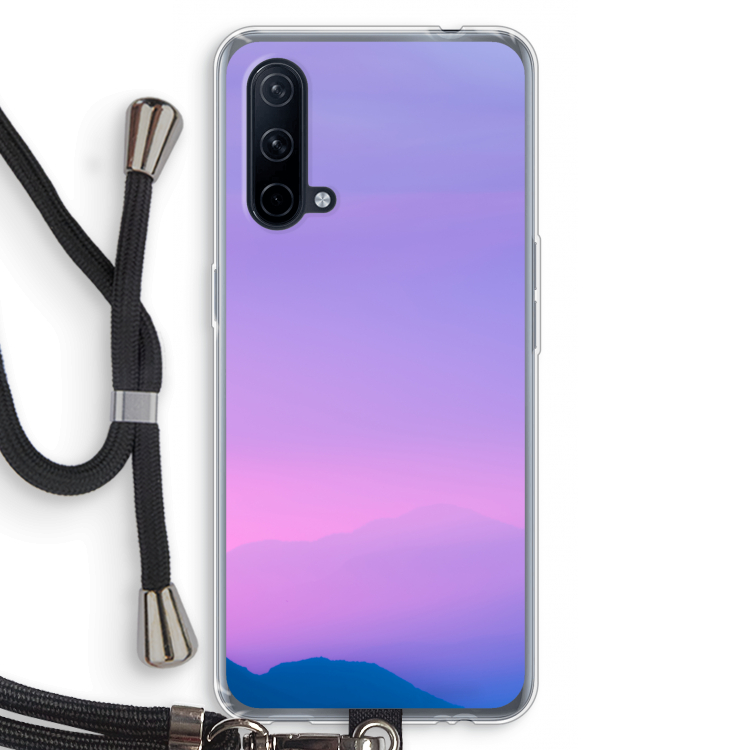 Sunset pastel: OnePlus Nord CE 5G Transparant Hoesje met koord
