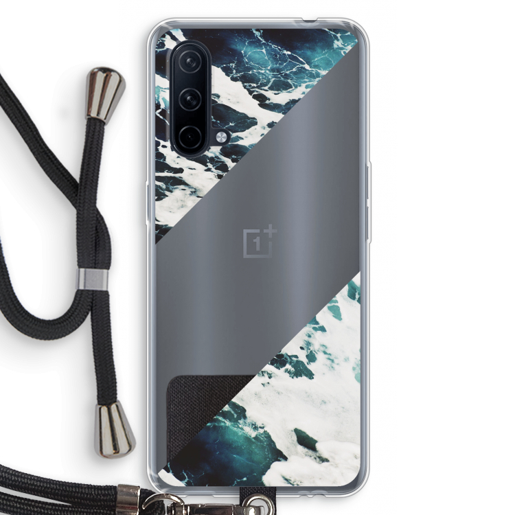 Golven: OnePlus Nord CE 5G Transparant Hoesje met koord