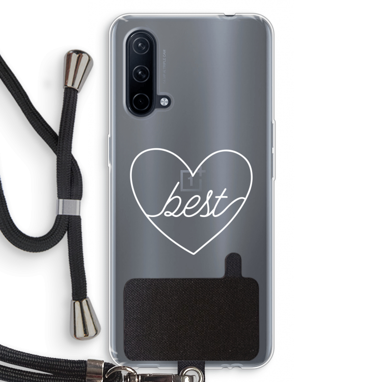 Best heart pastel: OnePlus Nord CE 5G Transparant Hoesje met koord