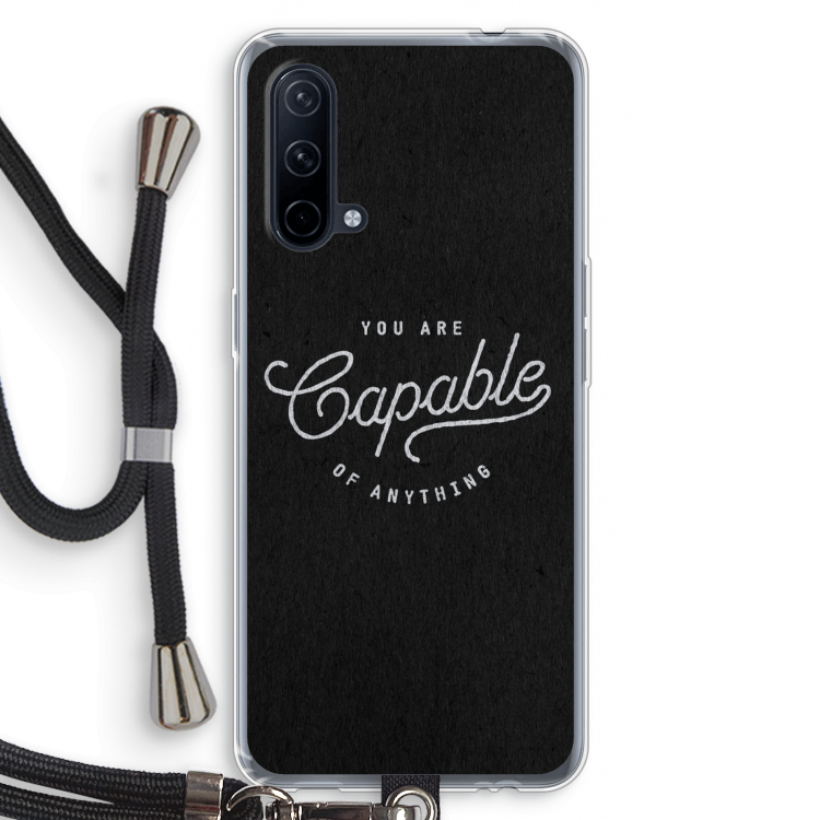 Capable: OnePlus Nord CE 5G Transparant Hoesje met koord