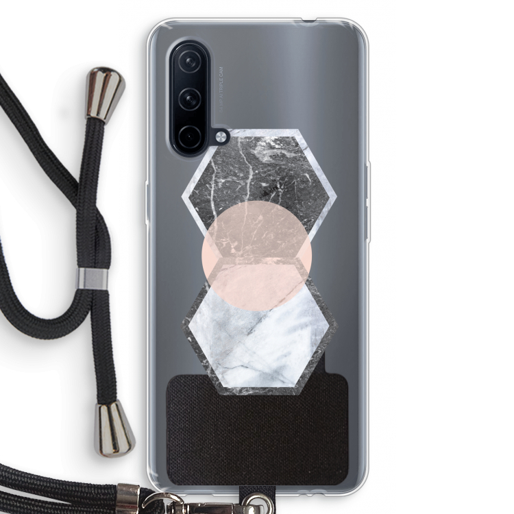 Creatieve toets: OnePlus Nord CE 5G Transparant Hoesje met koord