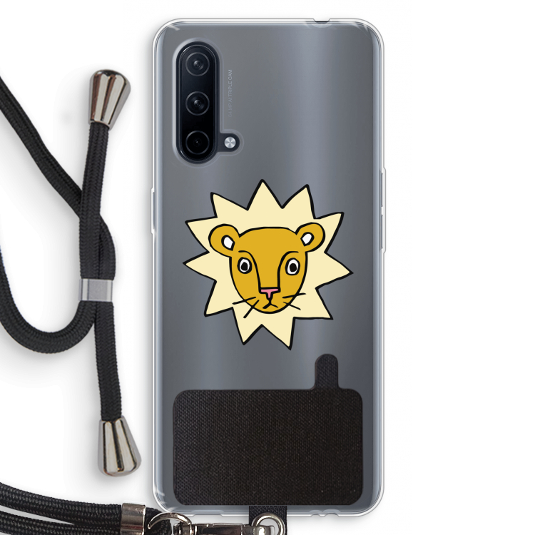Kleine leeuw: OnePlus Nord CE 5G Transparant Hoesje met koord