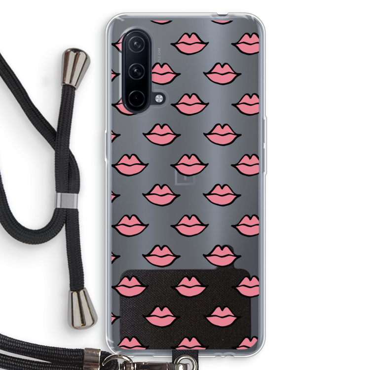 Lipjes: OnePlus Nord CE 5G Transparant Hoesje met koord