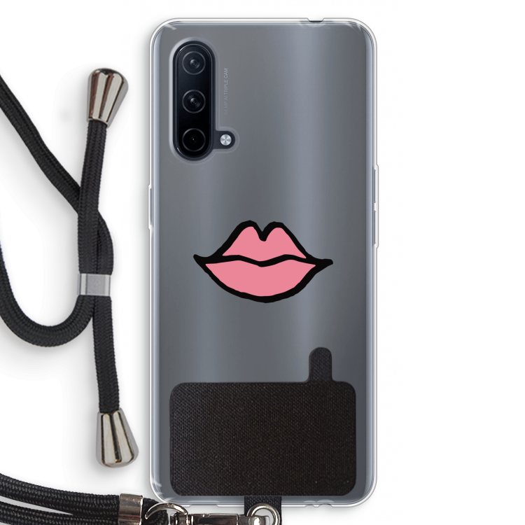 Kusje: OnePlus Nord CE 5G Transparant Hoesje met koord