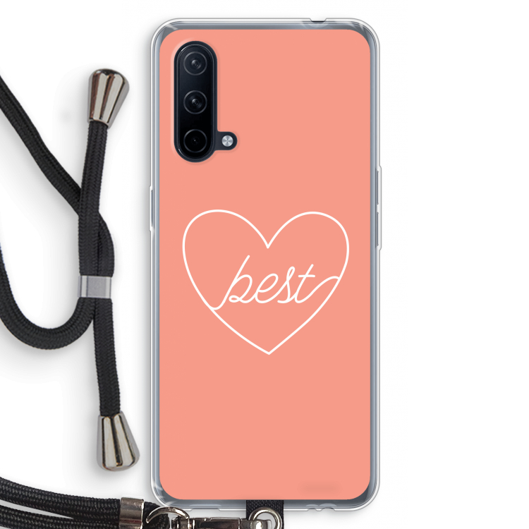 Best heart: OnePlus Nord CE 5G Transparant Hoesje met koord