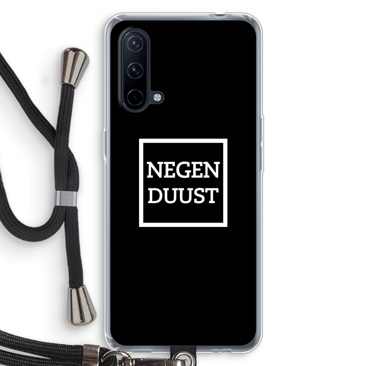 Negenduust black: OnePlus Nord CE 5G Transparant Hoesje met koord