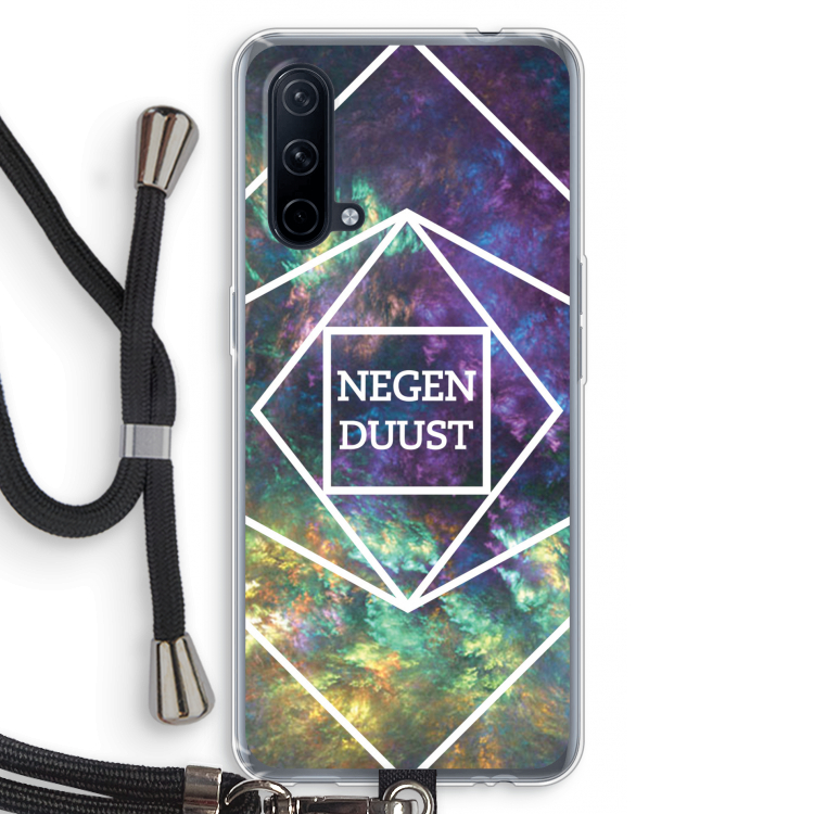 Negenduust ruimte: OnePlus Nord CE 5G Transparant Hoesje met koord