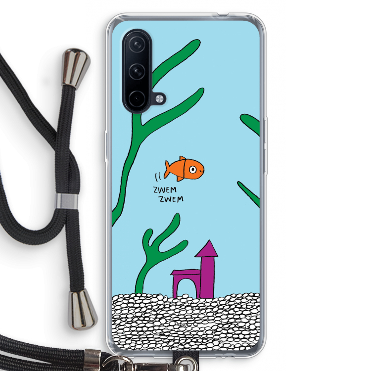 Aquarium: OnePlus Nord CE 5G Transparant Hoesje met koord
