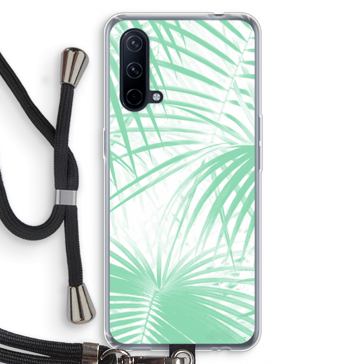 Palmbladeren: OnePlus Nord CE 5G Transparant Hoesje met koord