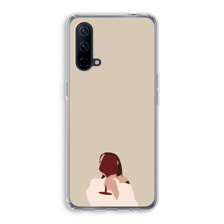 I drink wine: OnePlus Nord CE 5G Transparant Hoesje