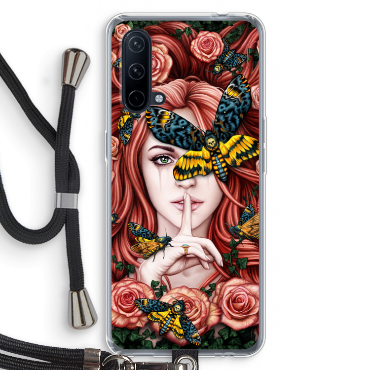 Lady Moth: OnePlus Nord CE 5G Transparant Hoesje met koord