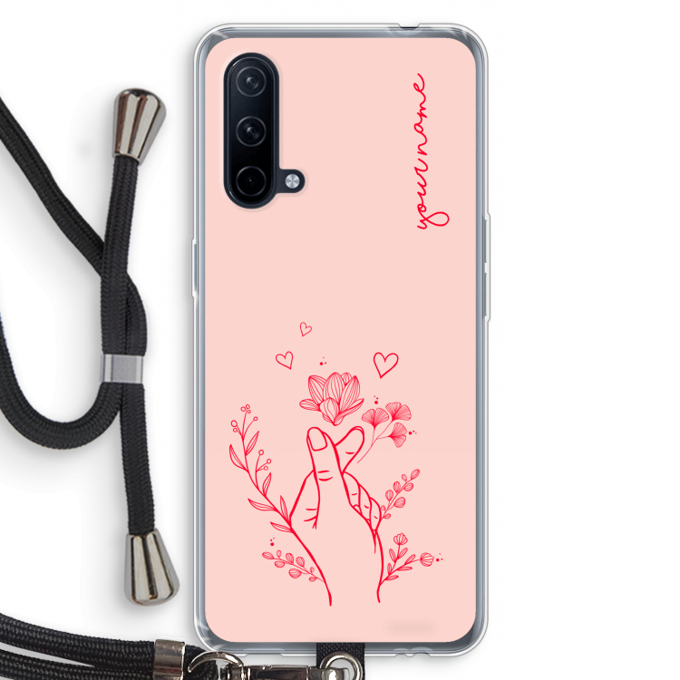 Giving Flowers: OnePlus Nord CE 5G Transparant Hoesje met koord