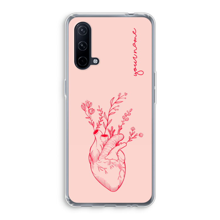 Blooming Heart: OnePlus Nord CE 5G Transparant Hoesje