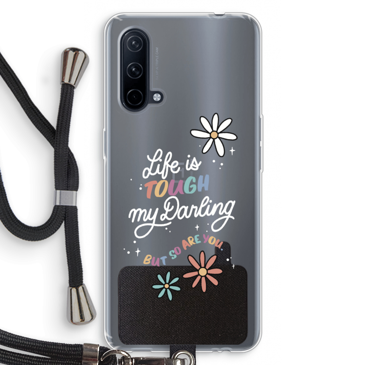 Tough Life: OnePlus Nord CE 5G Transparant Hoesje met koord
