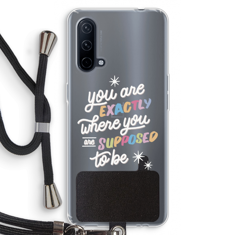 Right Place: OnePlus Nord CE 5G Transparant Hoesje met koord