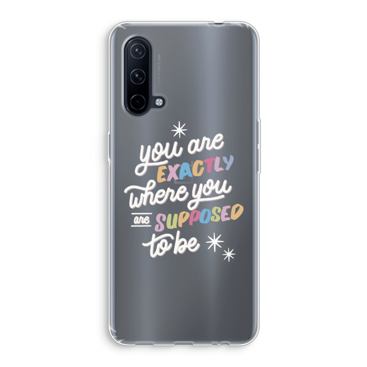 Right Place: OnePlus Nord CE 5G Transparant Hoesje