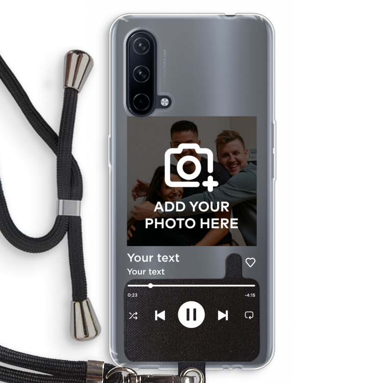 Music Player: OnePlus Nord CE 5G Transparant Hoesje met koord