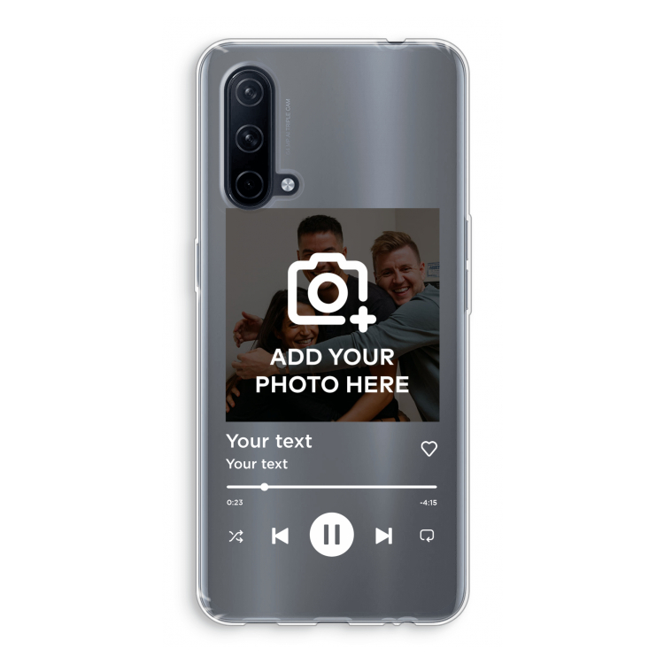Music Player: OnePlus Nord CE 5G Transparant Hoesje