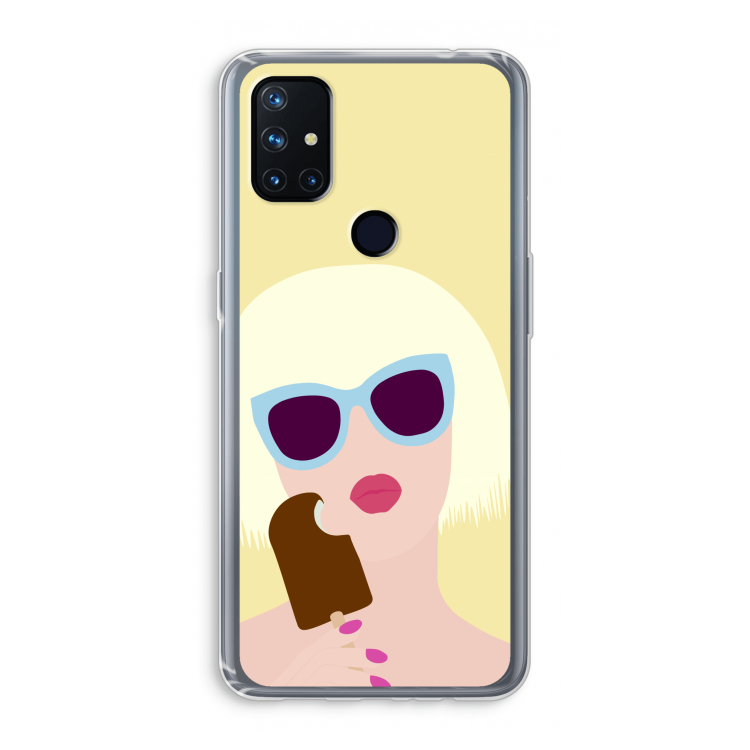 Ice cream: OnePlus Nord N10 5G Transparant Hoesje