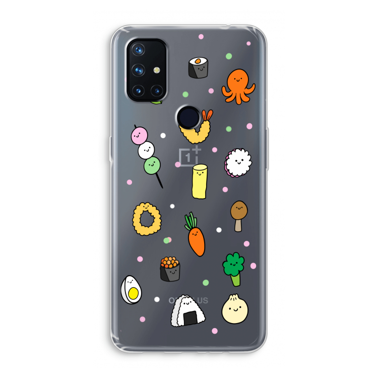 Happy bento friends: OnePlus Nord N10 5G Transparant Hoesje
