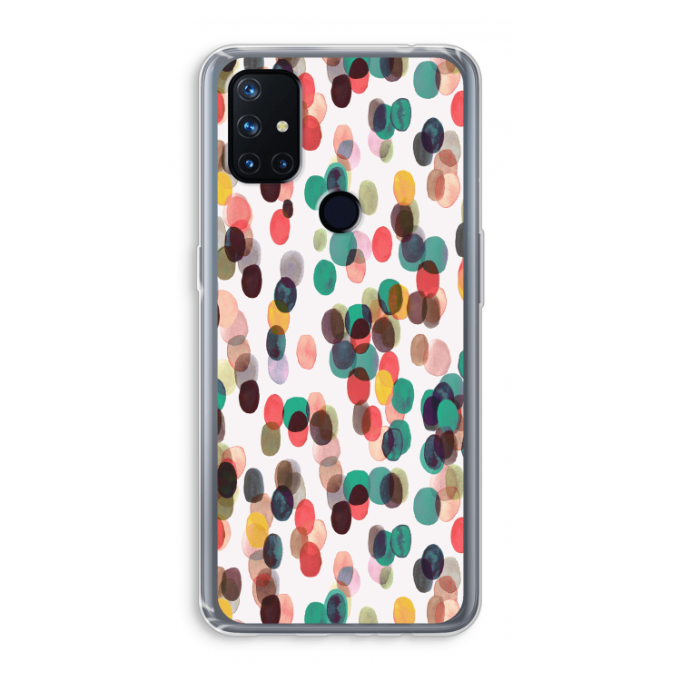 Tropical Dots: OnePlus Nord N10 5G Transparant Hoesje