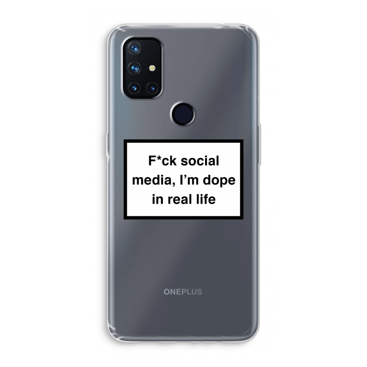 I'm dope: OnePlus Nord N10 5G Transparant Hoesje