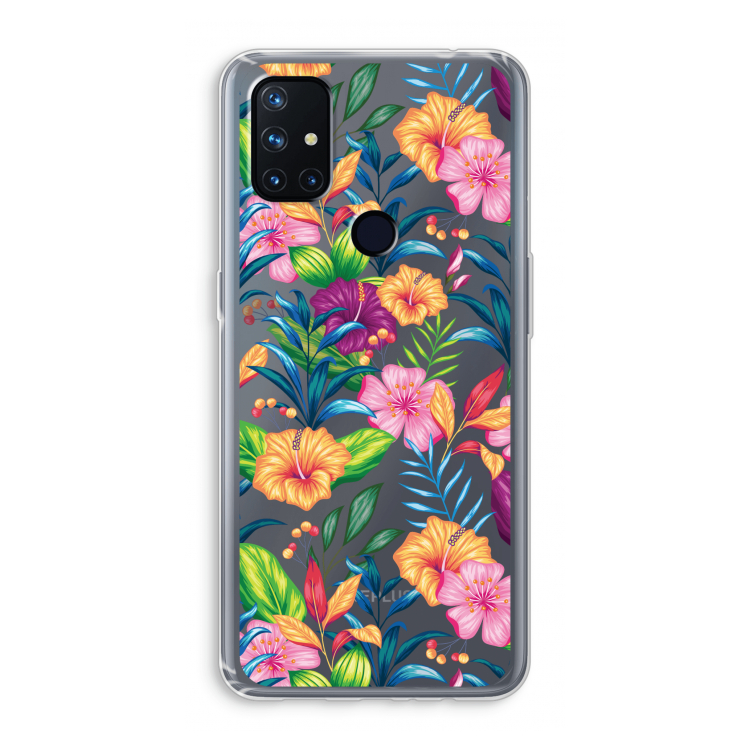 Tropisch 2: OnePlus Nord N10 5G Transparant Hoesje