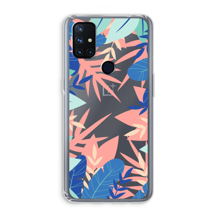 Tropisch: OnePlus Nord N10 5G Transparant Hoesje