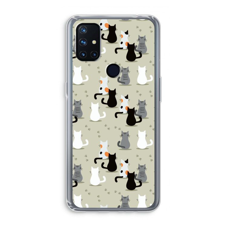 Katten: OnePlus Nord N10 5G Transparant Hoesje