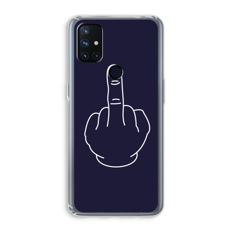 F**k U: OnePlus Nord N10 5G Transparant Hoesje