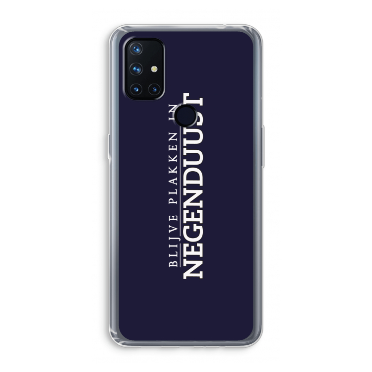 Blijve plakken in Negenduust: OnePlus Nord N10 5G Transparant Hoesje