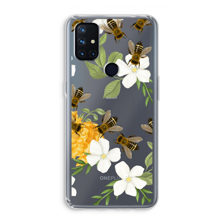 No flowers without bees: OnePlus Nord N10 5G Transparant Hoesje