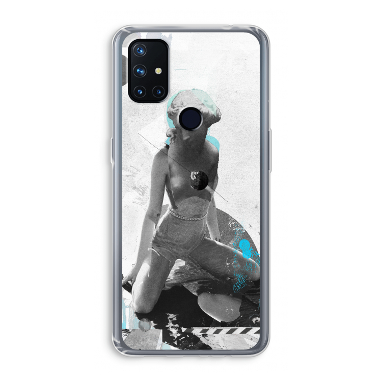 I will not feel a thing: OnePlus Nord N10 5G Transparant Hoesje