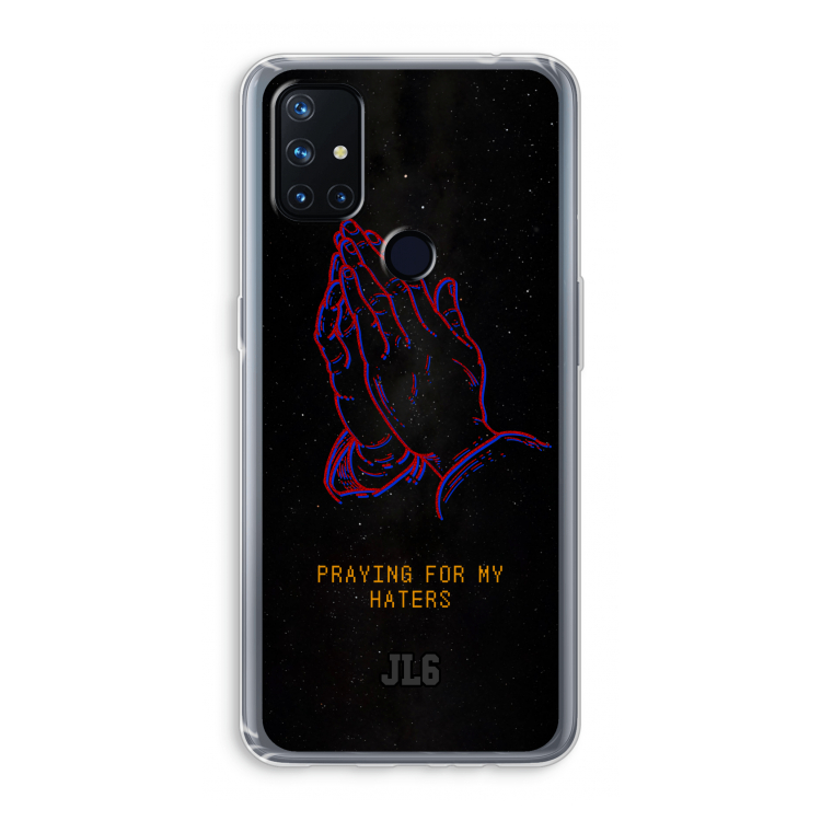 Praying For My Haters: OnePlus Nord N10 5G Transparant Hoesje