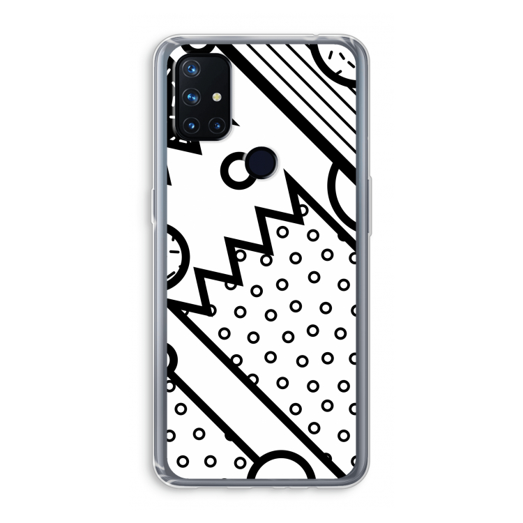 Pop Art #4: OnePlus Nord N10 5G Transparant Hoesje