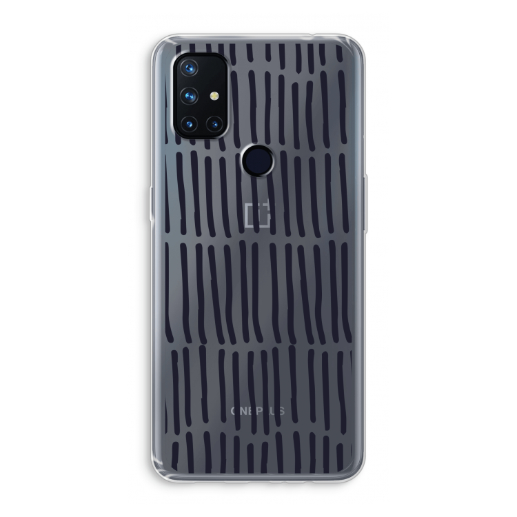 Moroccan stripes: OnePlus Nord N10 5G Transparant Hoesje