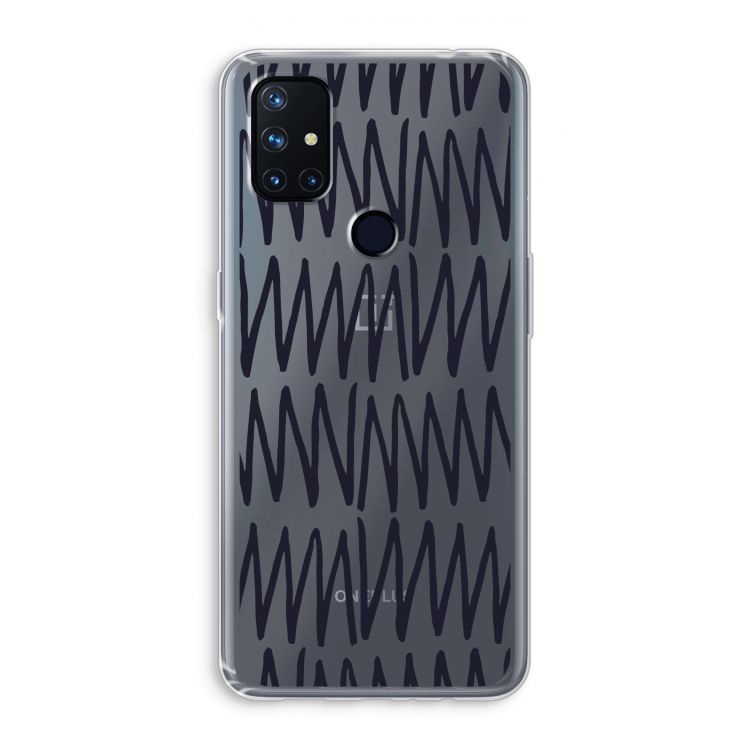 Marrakech Zigzag: OnePlus Nord N10 5G Transparant Hoesje
