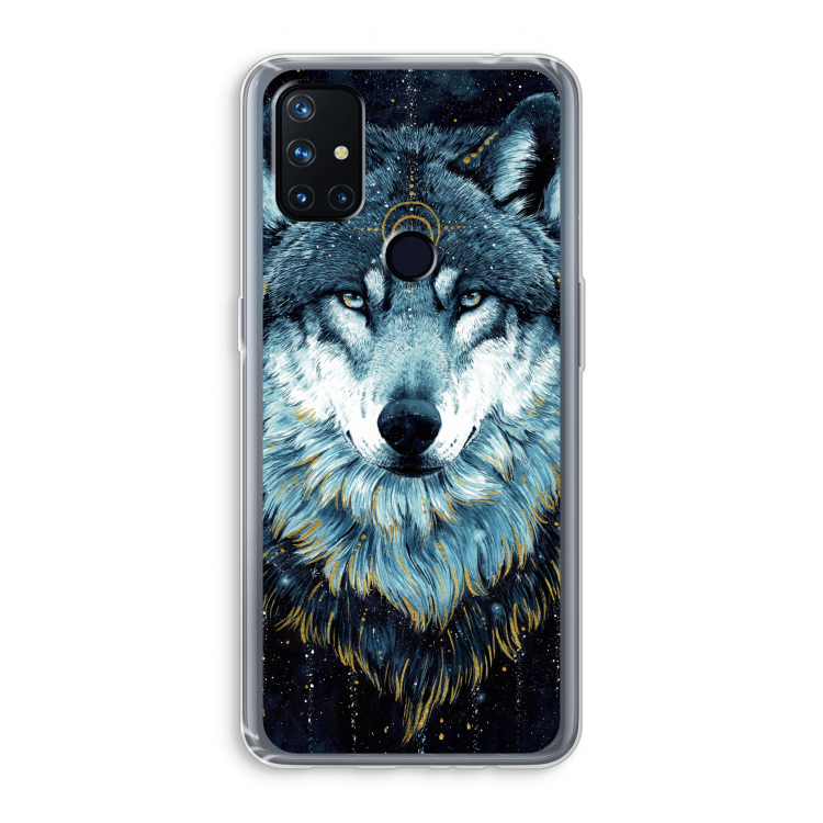 Darkness Wolf: OnePlus Nord N10 5G Transparant Hoesje