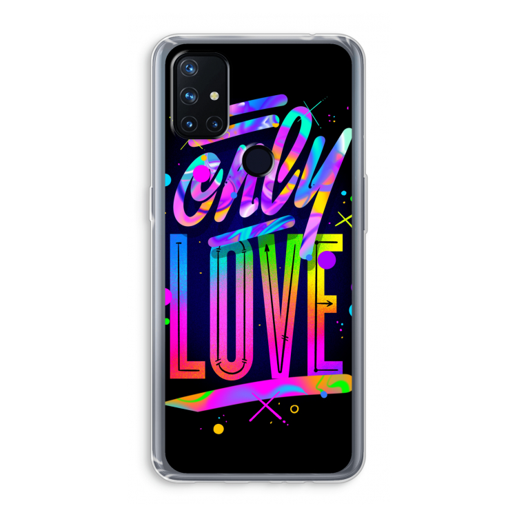 Only Love: OnePlus Nord N10 5G Transparant Hoesje