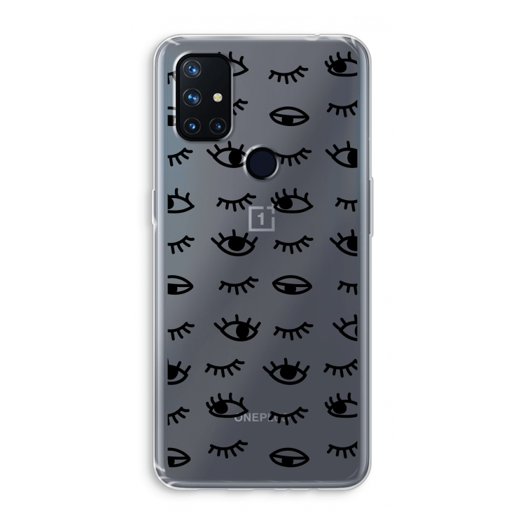 Eye pattern #2: OnePlus Nord N10 5G Transparant Hoesje