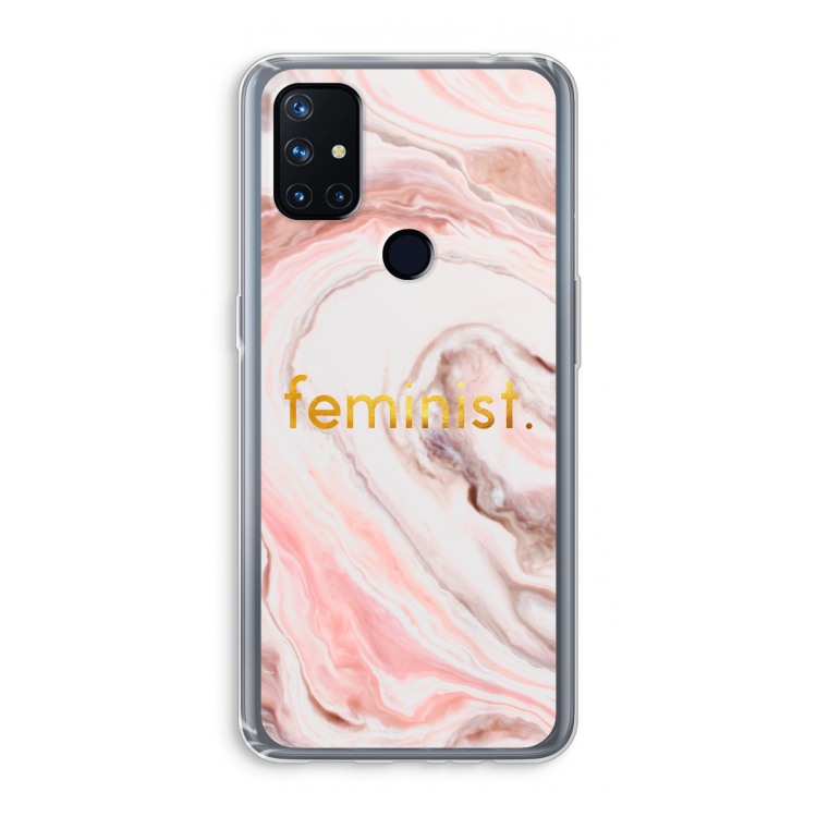 Feminist: OnePlus Nord N10 5G Transparant Hoesje