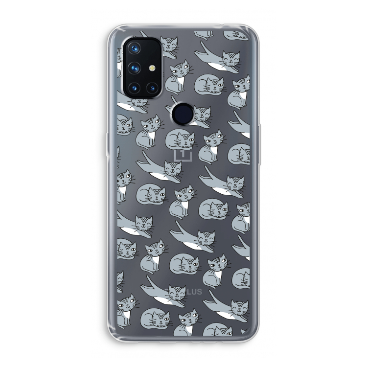 Poezen: OnePlus Nord N10 5G Transparant Hoesje