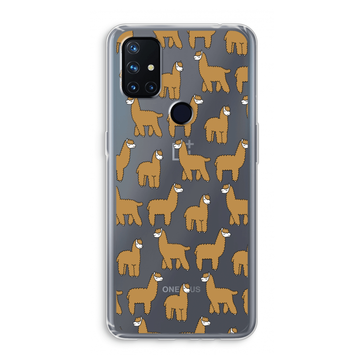Alpacas: OnePlus Nord N10 5G Transparant Hoesje