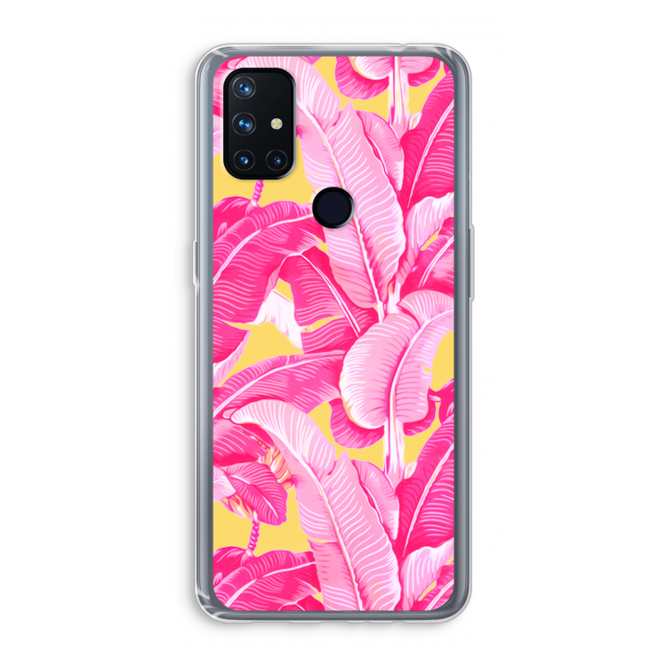 Pink Banana: OnePlus Nord N10 5G Transparant Hoesje
