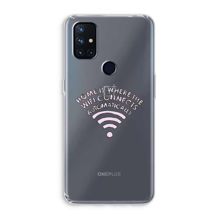 Home Is Where The Wifi Is: OnePlus Nord N10 5G Transparant Hoesje