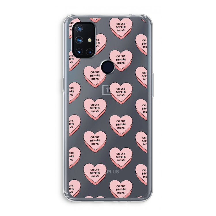 Chicks before dicks: OnePlus Nord N10 5G Transparant Hoesje