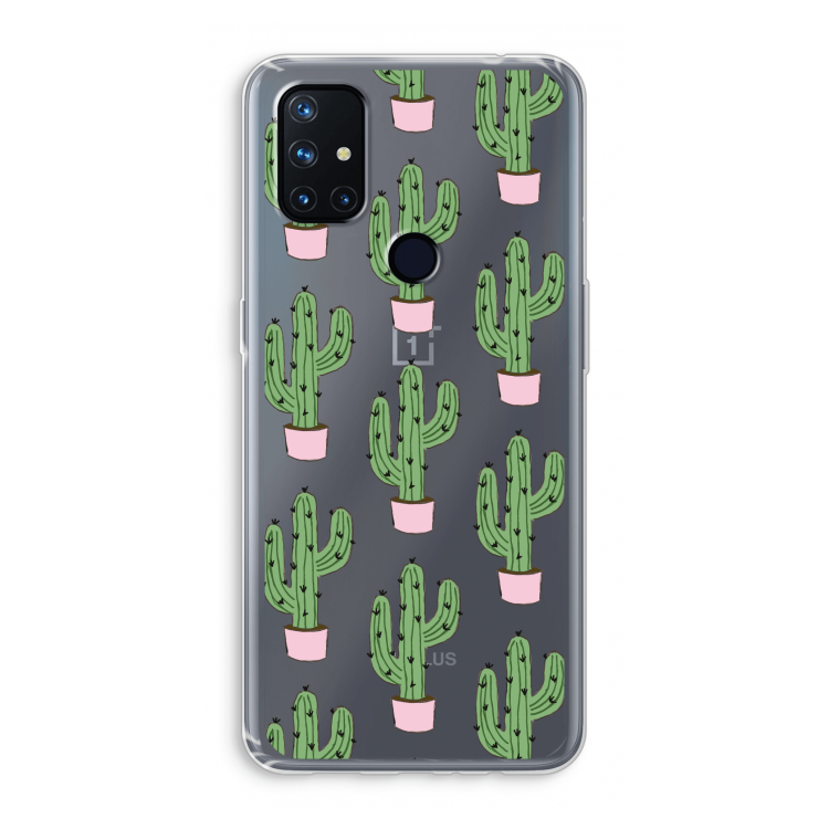 Cactus Lover: OnePlus Nord N10 5G Transparant Hoesje
