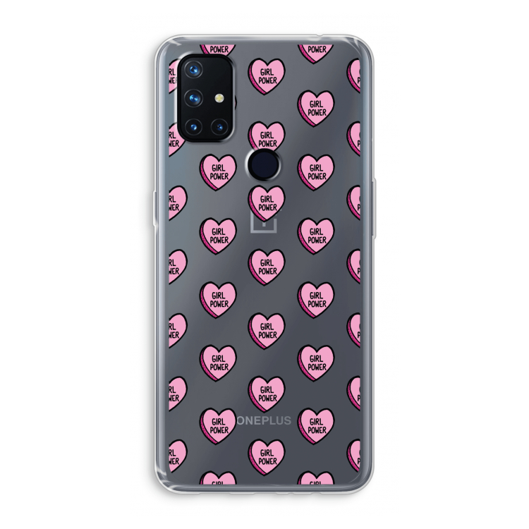 GIRL POWER: OnePlus Nord N10 5G Transparant Hoesje
