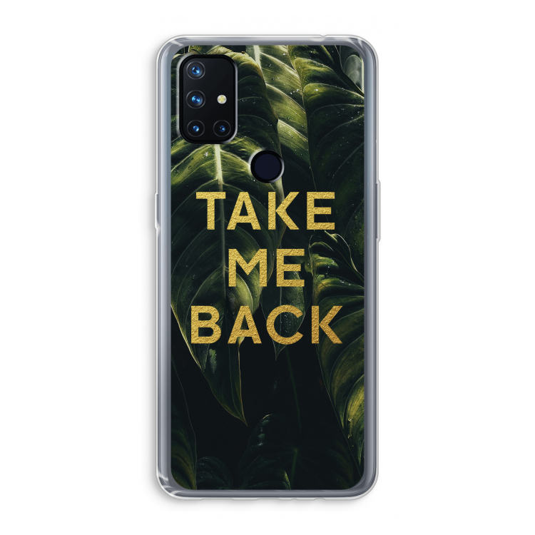 Take me back: OnePlus Nord N10 5G Transparant Hoesje