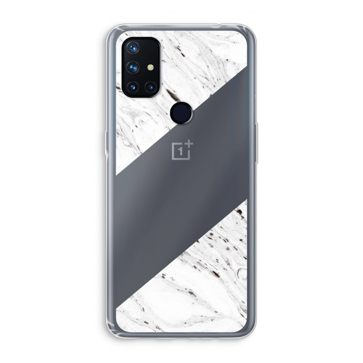 Biggest stripe: OnePlus Nord N10 5G Transparant Hoesje